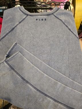 PINK Victoria's Secret Faded Blue Crewneck Sweatshirt